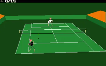 International 3D Tennis screen shot game playing